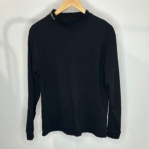 ESNTLS Mock Neck Black Long Sleeve